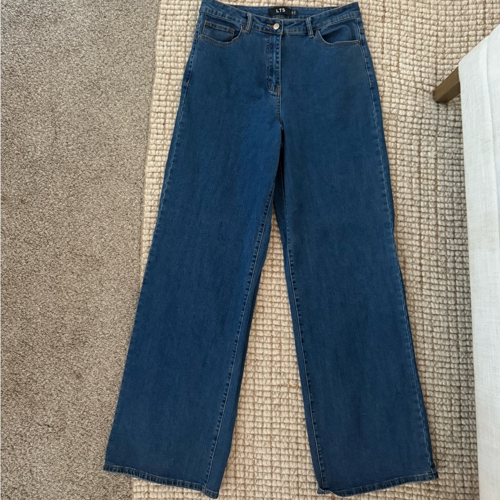 Long Tall Sally Dark Blue Straight Leg Jeans